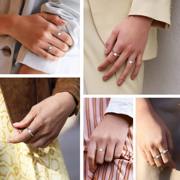 925 Sterling Silver Good Luck Celtic Twisted Knot/Claddagh Heart Birthstone Ring - Picture 2 of 6